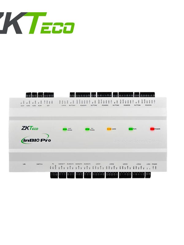 [INBIO460PRO PLUS] Panel De Control De Acceso Avanzado Zkteco Modelo Inbio 460 Pro Plus Permite Controlar 4 Puertas Con  Capacidad De 100,000 Usuarios, 3,000 Rostros, 100,000 Codigos Qr, 20,000 Huellas, 100,000 Tarjetas,  500,000 Eventos, Comunicacion Tcp/ip Compatible Con Software Zkbio Cvsecurity