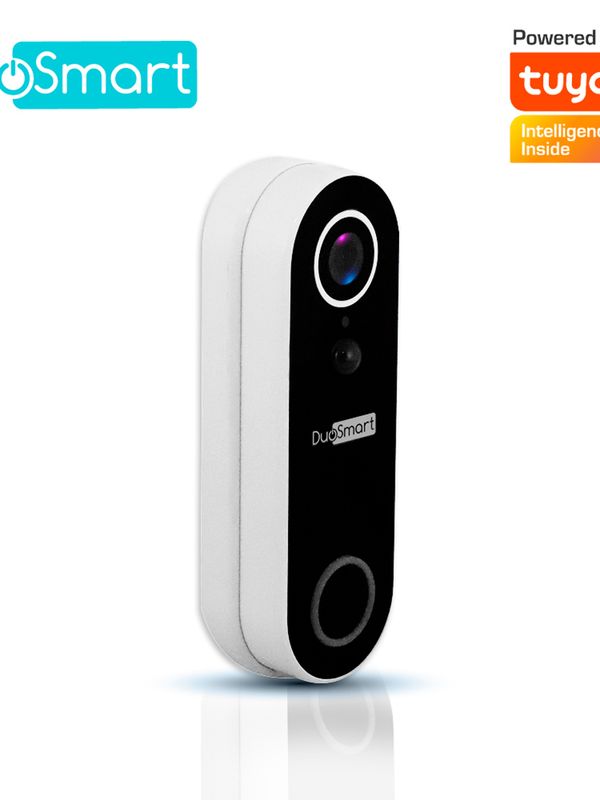Videoportero Wifi Duosmart E55 2mp Notificaciones Push Compatible Con App Duosmart Y Soporte De Tarjeta De Memoria Microsd De Hasta 128 Gb (no Incluida)