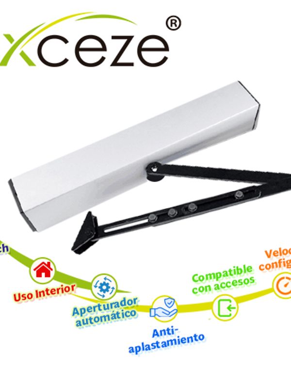 [AX-PUSHBAR] Barra De Empuje Aperturador De Puerta Batiente Axceze Modelo Ax-pushbar Ideal Para Puertas De Metal O Madera Con Marco Con Apertura Hacia Afuera