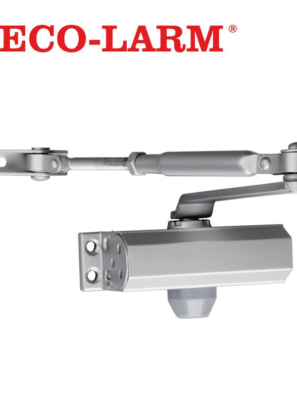 [SD-C121-S1] Brazo Cierrapuertas 45kg Sd-c121-s1 Seco-larm Fabricado De Aluminio Anodizado Con Velocidad De Barrido Y Cierre Ajustables Uso Interior Compatible Con Puertas De Madera O Metal De Hasta 45kg
