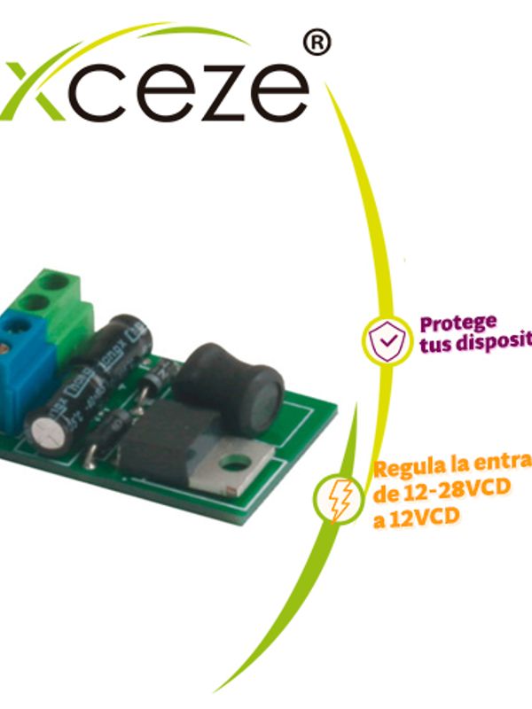 Regulador De Voltaje Ax-relay8 Voltaje De Entrada En Rango De 12-28vcd Voltaje De Salida 12vcd Hasta 1a