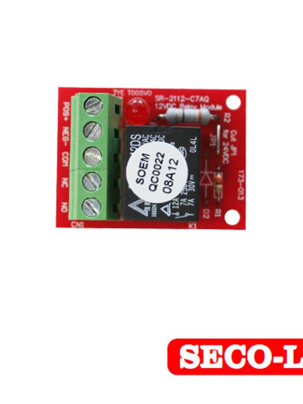 Relevador Mini Sr-2112-c7aq Seco-larm 1 Pieza Opera Con 12vcd 35ma / 24vcd 40ma Soporta Hasta 40amp
