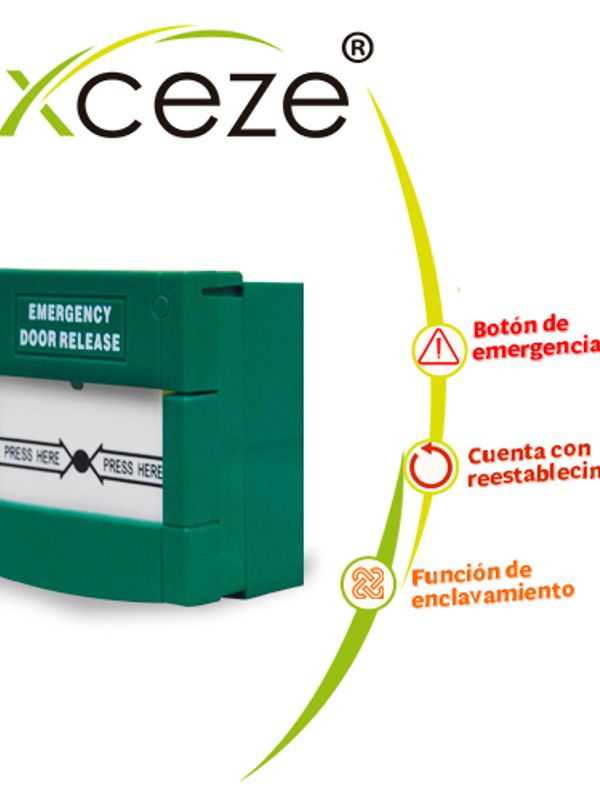 Boton De Emergencia Con Restablecimiento Por Medio De Llave Modelo Ax-cpoint De Axceze