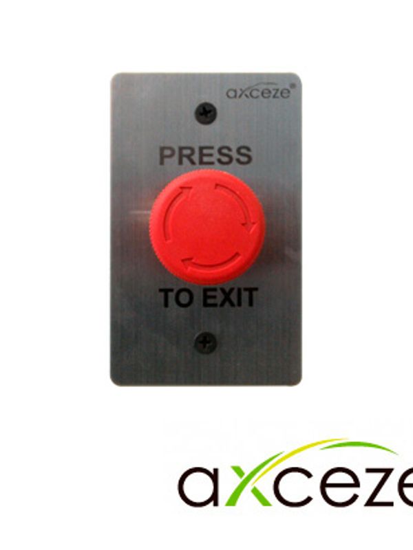 Boton De Paro O Emergencia Axceze  Ax-l60 Color Rojo Boton Push Con Enclave Forma Hongo    Para Uso Rudo     Cuenta Con Los Estados N.o. Y   N.c.  Medidas 115 X 70 X 40 Mm