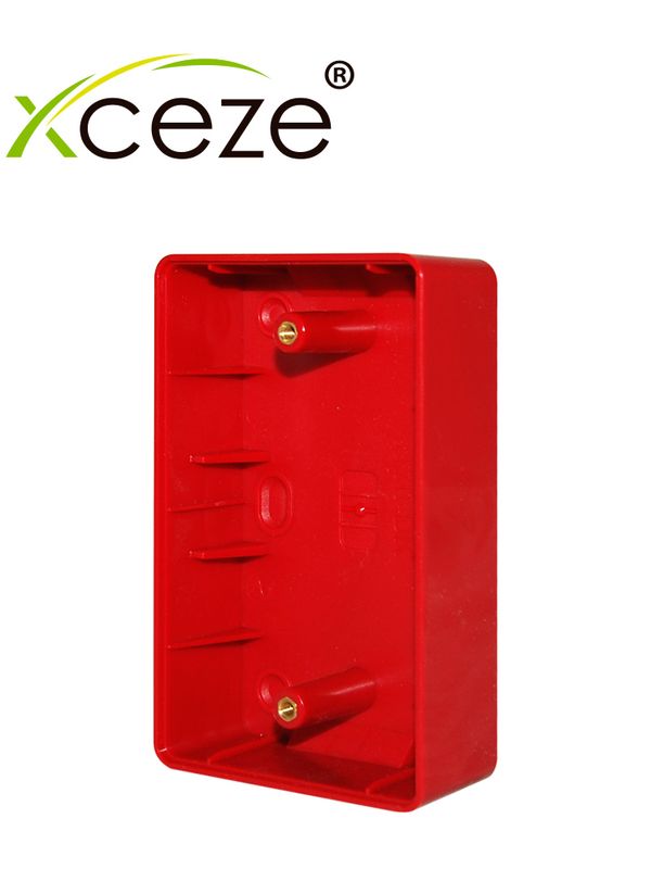 Caja Para Boton  Axceze  Ax-pbox  Fabricado En Plastico  Color Rojo    Medidas 115 X 70 X 30  Uso En Interiores  Montaje Superficial En Pared