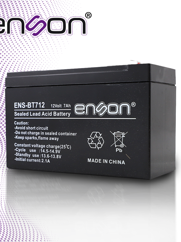 [ENS-BT712] Bateria De Respaldo Enson Ens-bt712 12vdc 7a Base Plomo-acido Para Fuentes De Poder Y Sistemas De Respaldo