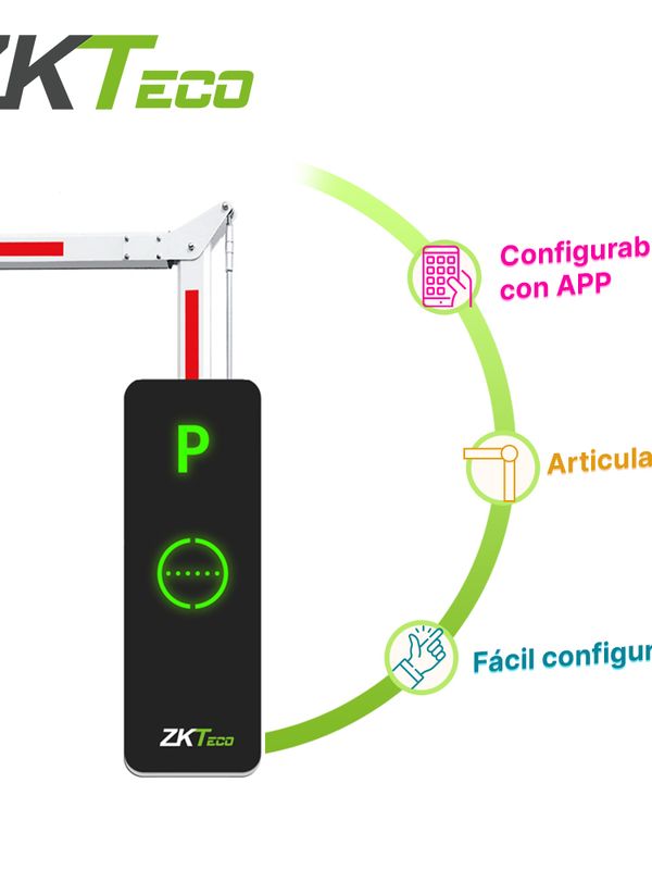 Barrera Articulada 90 Grados Derecha Integra Apertura Por Medio De App Bgm1145r-90 Zkteco Alimentacion A 110vca Brazo Dividido En 2 Secciones Tiemp Del Ciclo Completo 3s Iluminacion En El Cuerpo Compatible Con Zk Barrier App