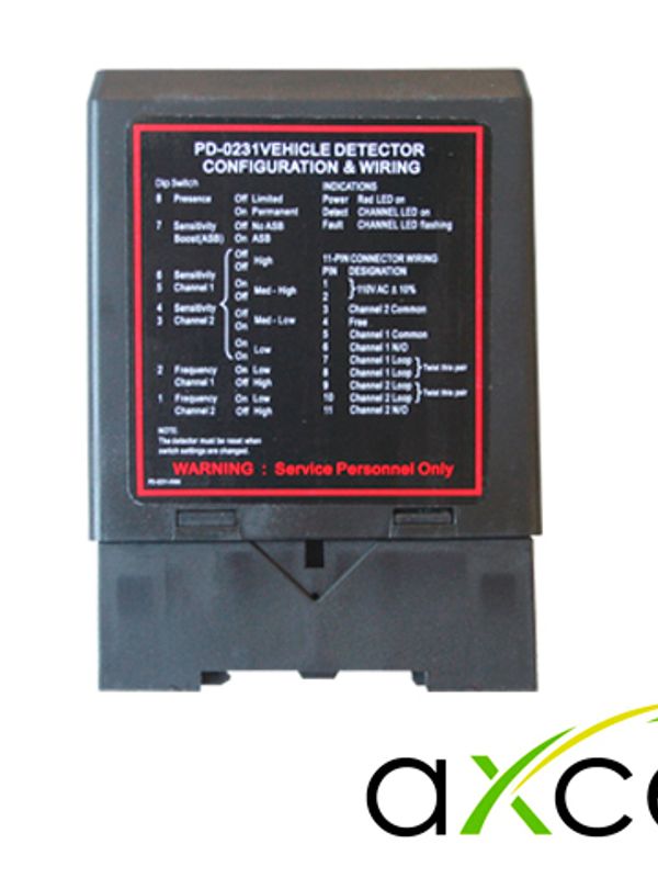 Detector De Masa Axceze Ax-loop24 Sensor De Doble Canal, Cuenta Con 2 Salidas De Relevador N.o. Alimentacion 110vca Compatible Con La Mayoria De Las Barreras Del Mercado ***necesita Loop