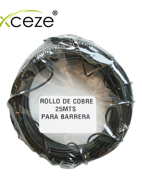Rollo De Cobre Calibre 16 Con Forro Axceze Ax-rollo25 Con Longitud De 25 Metros  Ideal Para Crear La Bobina O Loop Compatibles Con Sensores De Masa