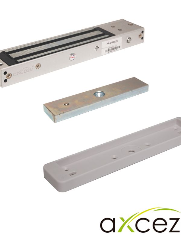 [AX-M620LDS] Chapa Magnetica Axceze Modelo Ax-m620lds Con Sensor De Puerta Fuerza De 600 Libras