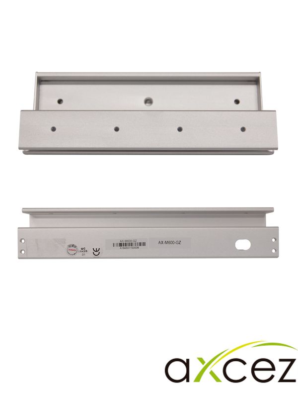 Bracket Tipo Gz Axceze Ax-m620-gz  Para Puerta Y Marco De Cristal Compatible Con La Serie De Electroimanes M620