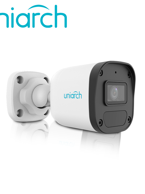 Camara Ip Bullet Uniarch Ipc-b134-af28-eco  / 4mp / Lente-2.8mm / Dwdr / Microfono-integrado / Huma-body-detection 2.0 / Ir30m / Onvif / Ultra265 / Poe / 3axis / Ip67 /