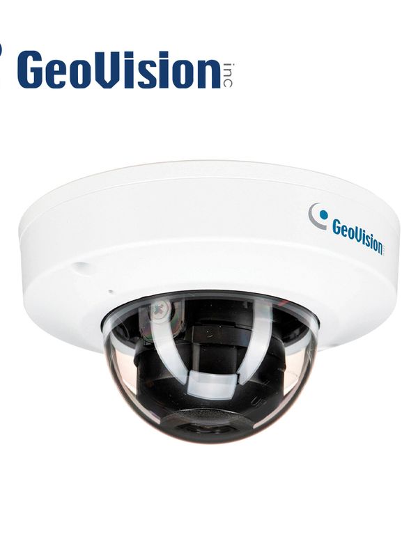 Camara Ip Mini Domo Geovision  Gv-tfd4800 / 4mp/ Lente 2.8 Mm / Deep Learning / Ir 30m / 3 Ejes / Microfono Embebido / Ranura Para Micro Sd (tarjeta No Incluida)