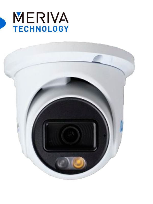 [CI121MER09] CAMARA IP TURRET MERIVA TECHNOLOGY MTD-808D / 8MP / H.265+ / 2.8MM / ILUMINACION DUAL (20-30M IR / LUZ CALIDA) / IP67 / METALICA / 12 VCD / POE / SOPORTA MICRO SD HASTA 256 GB (NO INCLUIDA) / 1 ENTRADA DE AUDIO / MICROFONO INTEGRADO / MIA 2.0 / ONVIF / DETECCION DE PERSONA-VEHICULO-MOTOCICLETA