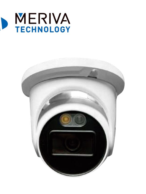 Camara Ip Turret Meriva Technology Mtd-600fs4d / 6mp / H.265+ / 2.8mm / Iluminacion Dual (20 - 30m Ir / Luz Calida) / Ip67 / Metalica / 12 Vcd / Poe / Soporta Micro Sd Hasta 256 Gb (no Incluida) / 1 Entrada De Audio / Microfono Integrado / Mia 2.0 / Onvif / Deteccion De Persona-vehiculo-motocicleta