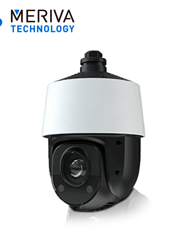 Camara Ip Ptz Meriva Technology Msd-225 / 2 Mp / 25x Zoom Optico / H.265 / Lente Motorizado 4.8 - 120mm / 300m Ir / Ip66 / Ik10 / Metalica / 12 Vcd / Poe / Soporta Micro Sd Hasta 256 Gb (no Incluida) / Mia 2.0 / Onvif / Brazo Incluido / Inteligencia Artificial - Auto Tracking (personas-vehiculos) / Reconocimiento De Rostro Integrado
