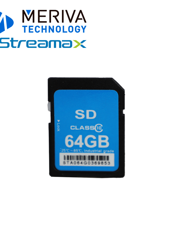 [DDA01MER04] TARJETA SD 64GB MERIVA STREAMAX MSD64GB / PARA DVRS MOVILES