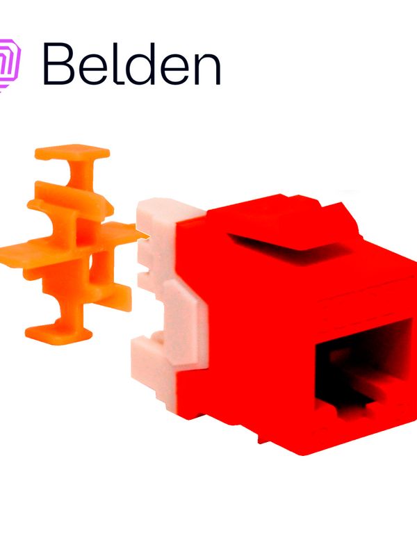 [EC010BEL22] CONECTOR MODULAR JACK RJ45 CAT6A BELDEN AX104152  ESTILO KEYCONNECT NARANJA COMPATIBLE CON FACEPLATE AX102660,AX102655,AX102249 PATCH PANEL MODULAR AX103114,AX103115,AX104599 ESQUEMA DE CABLEADO T568A/B HERRAMIENTA COMPATIBLE AX100749 USO INTERIOR CALIBRE DEL CONDUCTOR 22-24 AWG