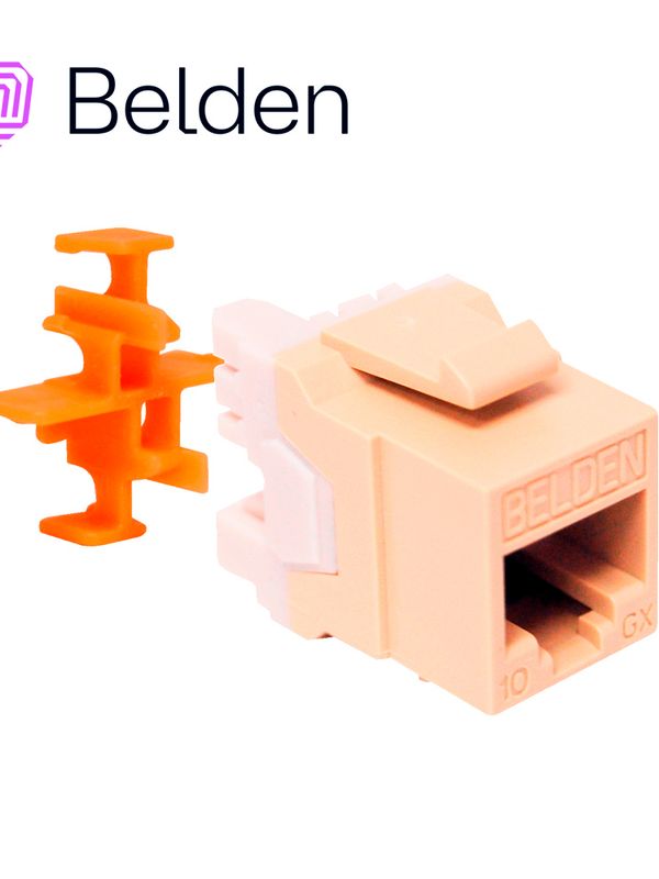 [EC010BEL23] CONECTOR MODULAR JACK RJ45 CAT6A BELDEN AX103073 ESTILO KEYCONNECT MARFIL COMPATIBLE CON FACEPLATE AX102660,AX102655,AX102249 PATCH PANEL MODULAR AX103114,AX103115,AX104599 ESQUEMA DE CABLEADO T568A/B HERRAMIENTA COMPATIBLE AX100749 USO INTERIOR CALIBRE DEL CONDUCTOR 22-24 AWG