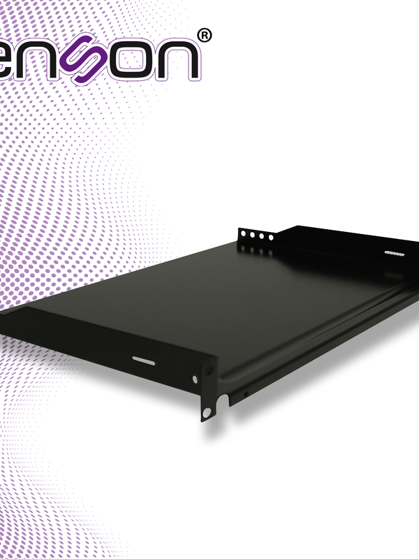 [EC040ENS02] CHAROLA PARA RACK ENSON ENS-RTR1U FIJACION FRONTAL A DOS PUNTOS SOLIDA DE 1 UNIDAD DE RACK, COMPATIBLE CON RACKS Y GABINETES ENSON