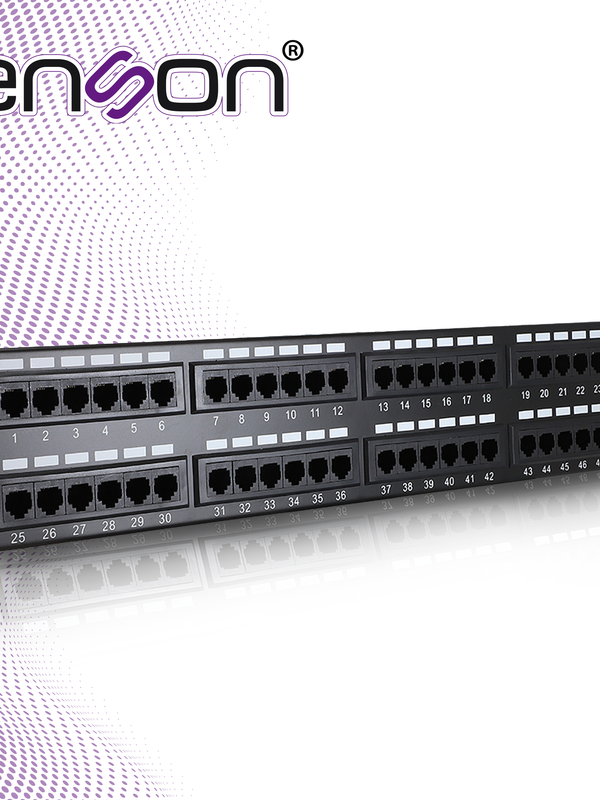 [ENS-PA48P7] Patch Panel Enson Ens-pa48p7 2ur Precargado Cat6 48 Puertos Montaje En Rack Estandar 19