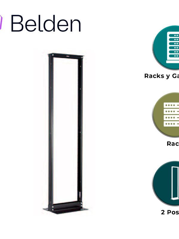 [XDR8419-310N] Rack Vertical De 2 Postes Belden Xdr8419-310n / Interior / Negro / 45ur / Pieza