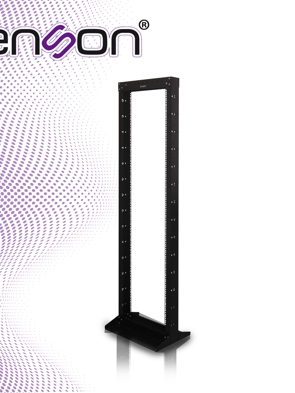 Rack Vertical Enson Ens-rack244 De 42ur Dos Postes Empotrable Ideal Para Montaje De Equiposd E Red Y Cableado Estructurado, Compatible Con Todos Los Accesorios De Racks Y Gabinetes Enson