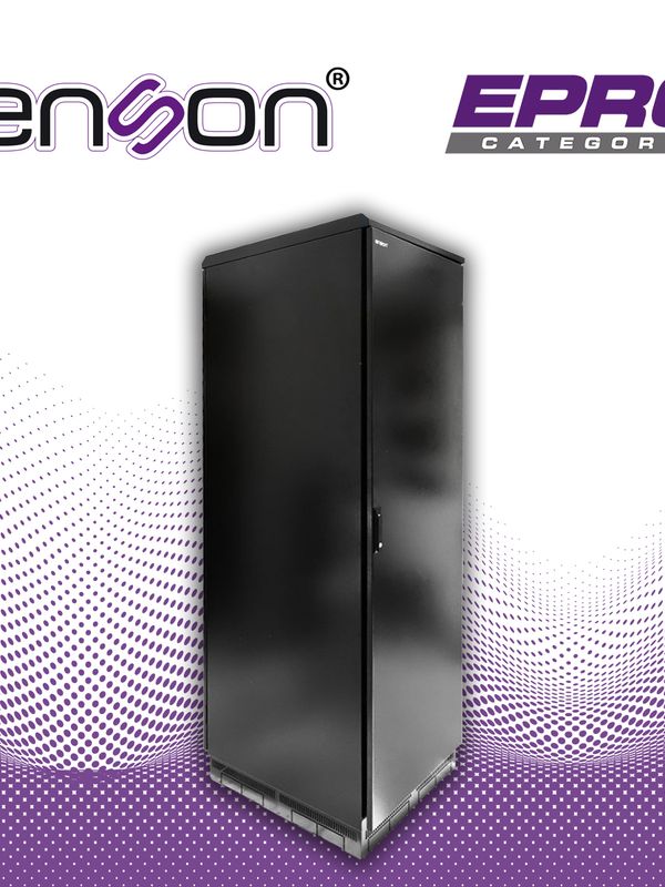 [ENS-RGBO42U8] Gabinete Exterior 42ur Enson Ens-rkgb042u8 600x800 Fabricado En Acero Con Tira Sellada En Puerta Delantera Y Trasera