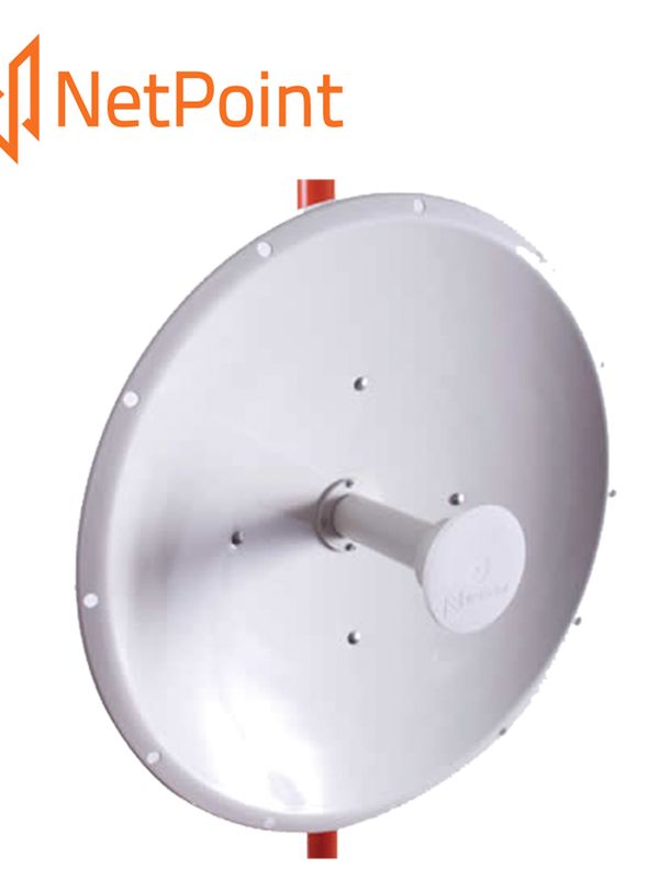 [EN326NPT03] ANTENA PARABOLICA DIRECCIONAL NETPOINT NP-3 4.9-6.2 GHZ 37 DB  120CM DE DIAMETRO PTP