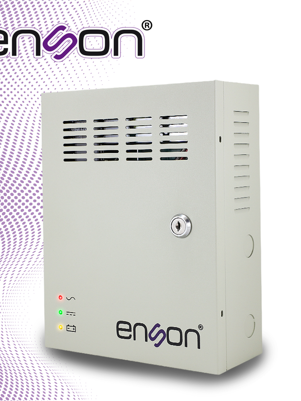 Fuente De Poder Tipo Caja Enson Psb10a-1209backup 12vdc 10amp 9 Canales De 1.1amp Cada Uno Espacio Para Bateria De Respaldo (no Incluye Bateria) Ideal Para Cctv Y Control De Acceso, Baterias Compatibles Bt412/bt712/bt912