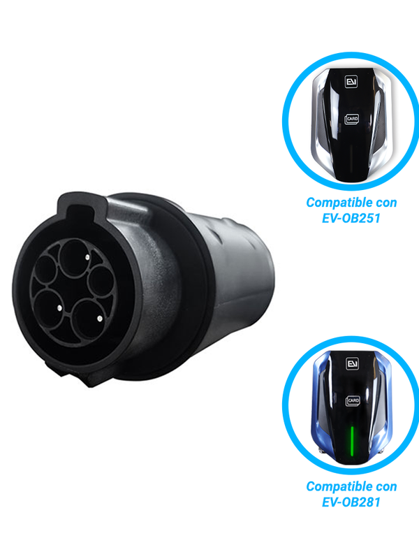 Adaptador T1-gb/t Alter De Conector Tipo 1 A Gb/t Compatible Con Cargador Ev-omb281