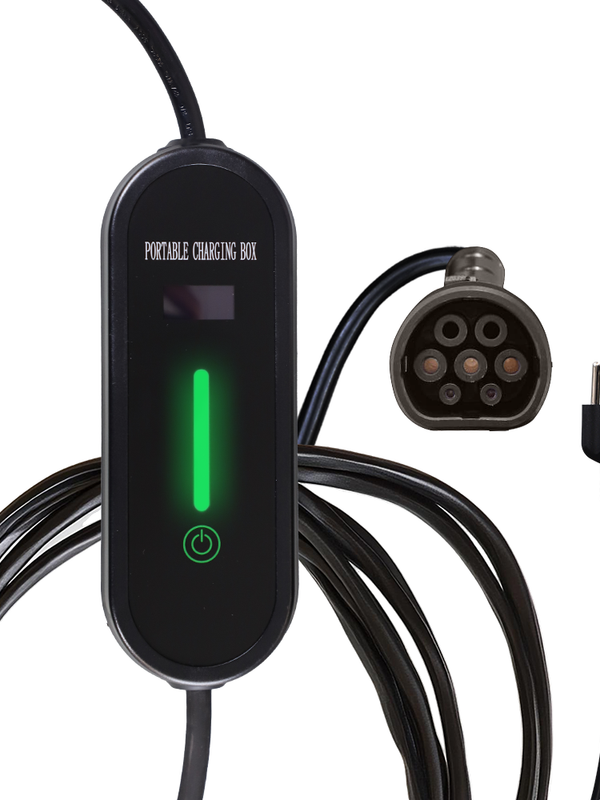 Cargador De Viaje Regulable Ev-omb121 Alter Conector Tipo 2 Con Entrada/salida 120vca Potencia Max 1.9 Kw Con Clavija Universal Tipo Nema 5-15p