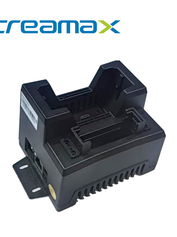 Estacion De Carga Doble Para Bodycam Streamax Mstation / Estacion Para 1 Bodycam + 1 Bateria / 12vcd / Puerto Ethernet / Compatible Con Mbwc 2.0