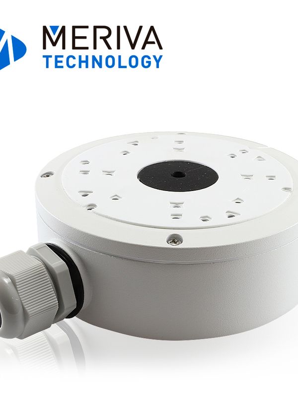 [HC140MER06] CAJA DE CONEXIONES  REDONDA MERIVA TECHNOLOGY MVA-JB0302 / MONTAJE EN PARED O TECHO / COMPATIBLE CON CAMARAS CON PREFIJO MBASHD / MSC TIPO DOMO O EYEBALL / MFD / MTD TIPO DOMO O EYEBALL EN IP CON LENTE FIJO / MOB TIPO BULLET CON LENTE MOTORIZADO / MAFR-200 / MAPR-200