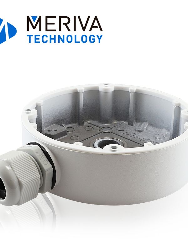 [HC140MER10] CAJA DE CONEXIONES  REDONDA MERIVA TECHNOLOGY MVA-JB0207 / MONTAJE EN PARED O TECHO / COMPATIBLE CON LAS CAMARAS MVD-EB200ZA / MSC-8314Z / MSC-5311