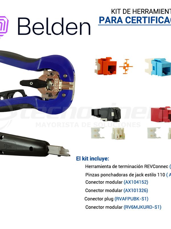 [BEL-TOOLSKIT] Kit De Herramientas Para Certificacion Belden Bel-toolskit Incluye Lo Necesario Para Practica Modulo De Instalacion