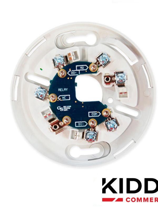 [ID020EDW23] BASE CON RELEVADOR KIDDE KI-RB COMPATIBLE CON LOS DETECTORES SERIE KI (PARA PANELES DE LA SERIE VS)