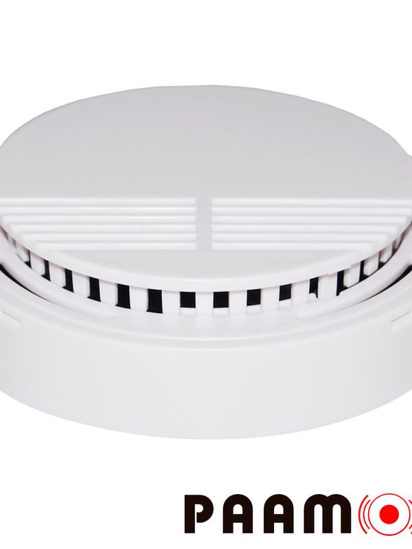 [ID100PAM01] DETECTOR DE HUMO PAAMON PAM-SMK20 AUTONOMO CON SIRENA INTEGRADA  / MONTAJE EN TECHO O PARED / FACIL INSTALACION / RANGO DE DETECCION 25 MTS CUADRADOS/ ALIMENTACION POR MEDIO DE BATERIA (NO INCLUIDA)