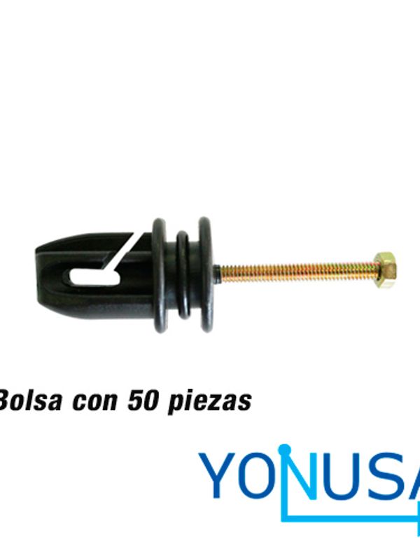 [IE200YON03] AISLADOR DE MULTIPLE 3 EN 1 PREMIUM YONUSA AIS03 50PZAS X BOLSA SE PUEDE USAR COMO AISLADOR DE PASO, DE ESQUINA O TENSOR