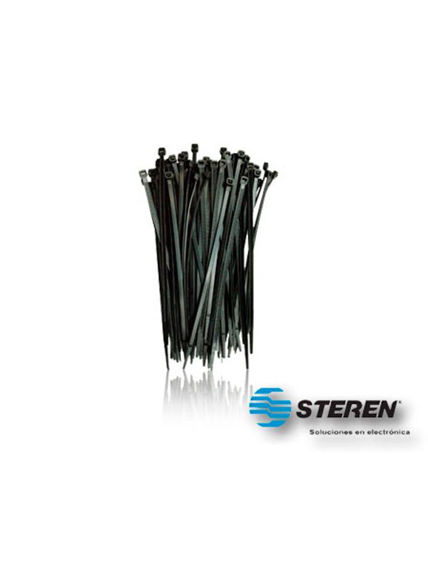 [INCI0STE01] CINCHOS STEREN TY25 BOLSA CON 100 PZS C/U PERMITEN SUJETAR Y ORGANIZAR CABLES DE MANERA PERMANENTE EN INTERIORES Y EXTERIORES

