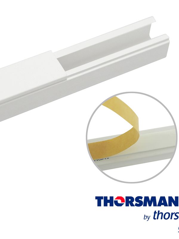 Canaleta Thorsman Tmk0812 5001-01252 Paq. 4 Pza, 8 Mm Alto X 12 Mm Ancho - 1.10m Largo, Color Blanco, Resistencia A La Humedad Y Atmosfera Corrosiva, Material Auto-extinguible, Resistente A Los Rayos Uv, Alta Rigidez Dielectrica, Certificado En Csa, Cumple La Norma Ul 94 V0 Y Nom-001-sede-2005