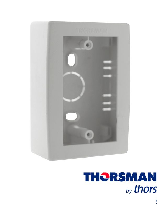 Caja Plastica Tmk S1 Thorsman 7902-02001 Color Blanco De Pvc Auto Extinguible  Con Fondo, Incluye  Taquete Y Pija Para Su Fijacion, Resistencia A La Humedad Y Atmosfera Corresiva, Certificado En Csa, Cumple La Norma Ul 94 V0 Y Nom-001-sede-2005