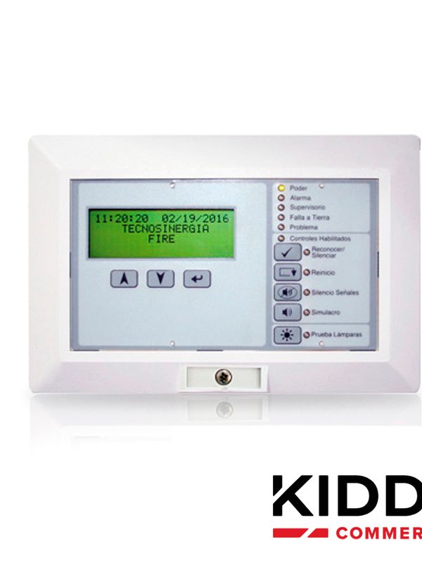 Anunciador Remoto Lcd Vigilant Rlcd-c-sp / K-rlcd-c-sp Esp A 4 Hilos En Español, Cuenta Con Controles Comunes (silenciar Panel, Reset, Silenciar Alarma) Compatible Con Los Paneles Vs1 Y Vs4, Listado Ul, Ulc