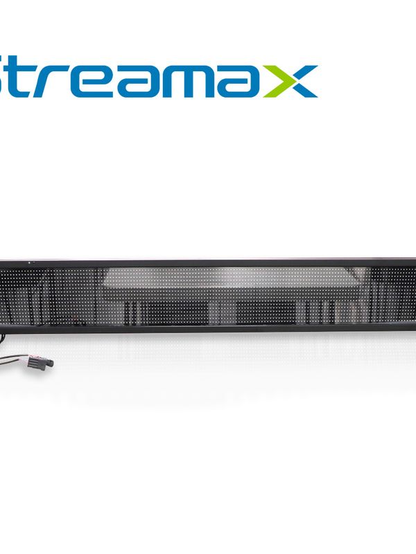 [IP020STR01] ANUNCIADOR DISPLAY STREAMAX ANDLED-FRONT / 18-32 VCD / 135.3 X 21 X 5 CM / VISIBILIDAD 2-80M