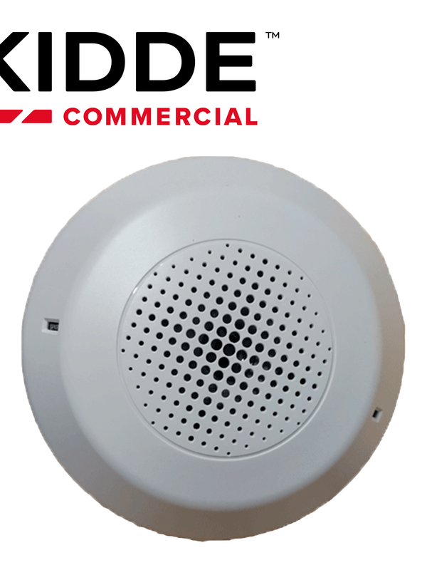 ALTAVOZ DE TECHO BLANCO SIN ESTAMPADO KIDDE GCSWN / REQUIERE PLACA DE CABLEADO GRSW COMPATIBLE CON AMPLIFICADORES ANS KIDDE
