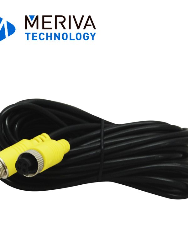 [MBCE50] Cable Din De Aviacion Serie Eco Meriva Technology Mbce50 / 4 Pines / 5 Metros / Compatible Con Camaras Ahd