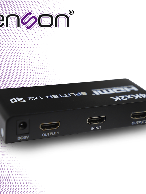 [MTA01ENS02] DISTRIBUIDOR HDMI ENSON ENS-HDMI12 CON UNA ENTRADA Y DOS SALIDAS HDMI PARA DISTRIBUIR EL VIDEO DE UN DISPOSITIVO (LAPTOP, GRABADOR DE VIDEO, CONSOLAS DE VIDEOJUEGO, ETC) A DOS PANTALLAS DISTINTAS AL MISMO TIEMPO, INCLUYE FUENTE DE ALIMENTACION DE 5V
