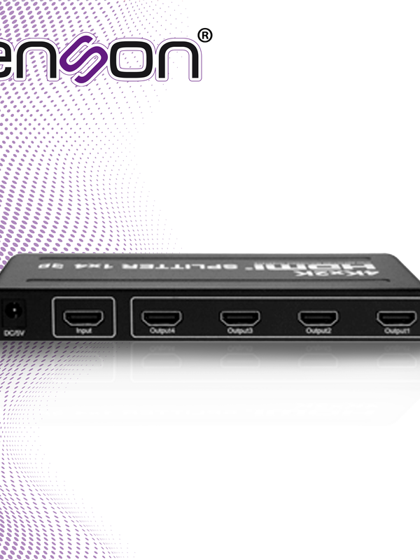 [MTA01ENS03] DISTRIBUIDOR HDMI ENSON ENS-HDMI14 CON UNA ENTRADA Y CUATRO SALIDAS HDMI PARA DISTRIBUIR EL VIDEO DE UN DISPOSITIVO (LAPTOP, GRABADOR DE VIDEO, CONSOLAS DE VIDEOJUEGO, ETC) A CUATRO PANTALLAS DISTINTAS AL MISMO TIEMPO, INCLUYE FUENTE DE ALIMENTACION DE 5V