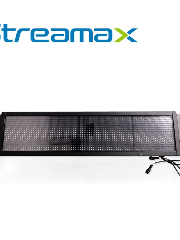 [MTA10STR02] ANUNCIADOR DISPLAY STREAMAX ASIDE LED / 18-32 VCD / 84.8 X 22 X 5 CM / VISIBILIDAD 2-80M