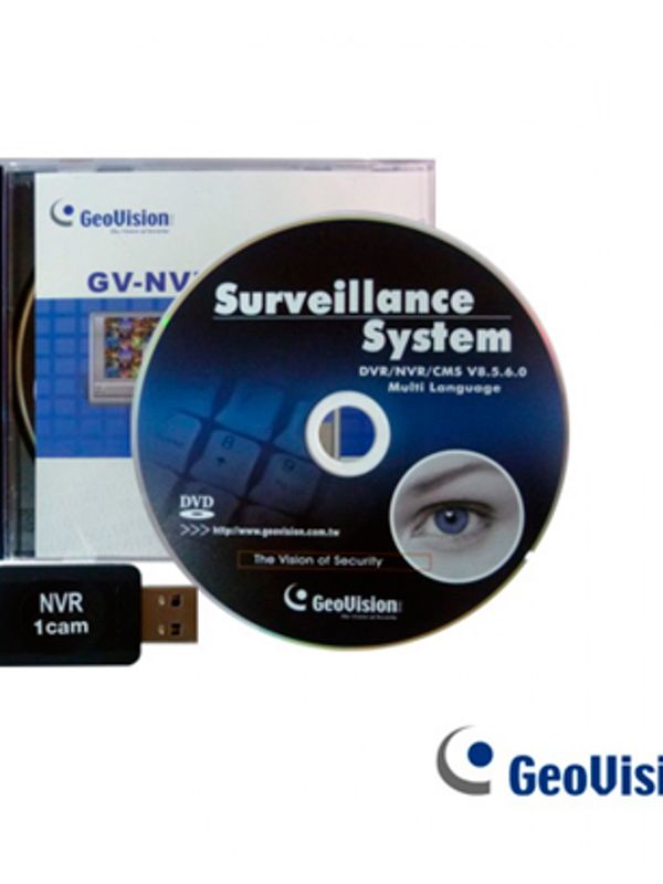 [GV-NVR 02 ONVIF] Licencia Software Geovision Gv-nvr 2 Canales Onvif Terceros Dongle Usb